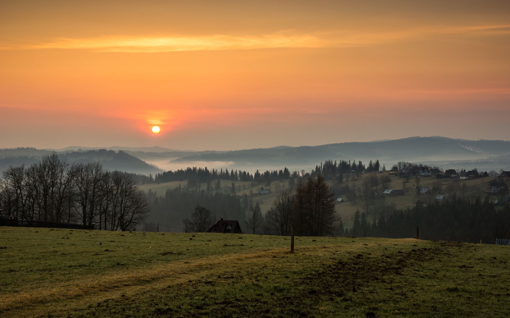 Widoki ze wsi Ząb 
