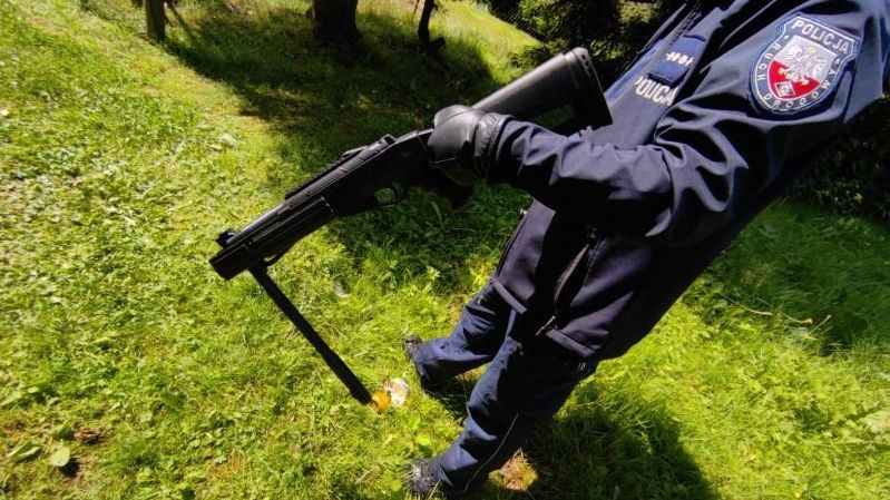 Policjanci weszli do domu i obezwładnili napastnika