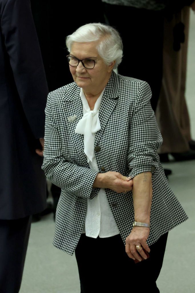 Lidia Maksymowicz po spotkaniu z papieżem Franciszkiem 26 stycznia 2022 r.