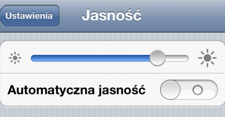Wykorzystaj belkę informacyjną iOS-a do zarządzania jasnością ekranu