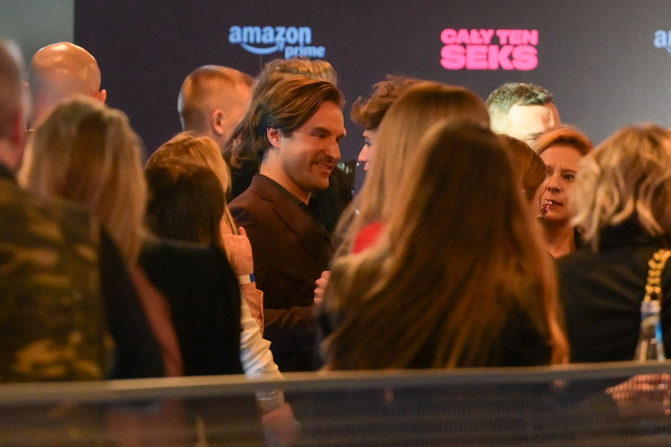 Piotr Stramowski na premierze