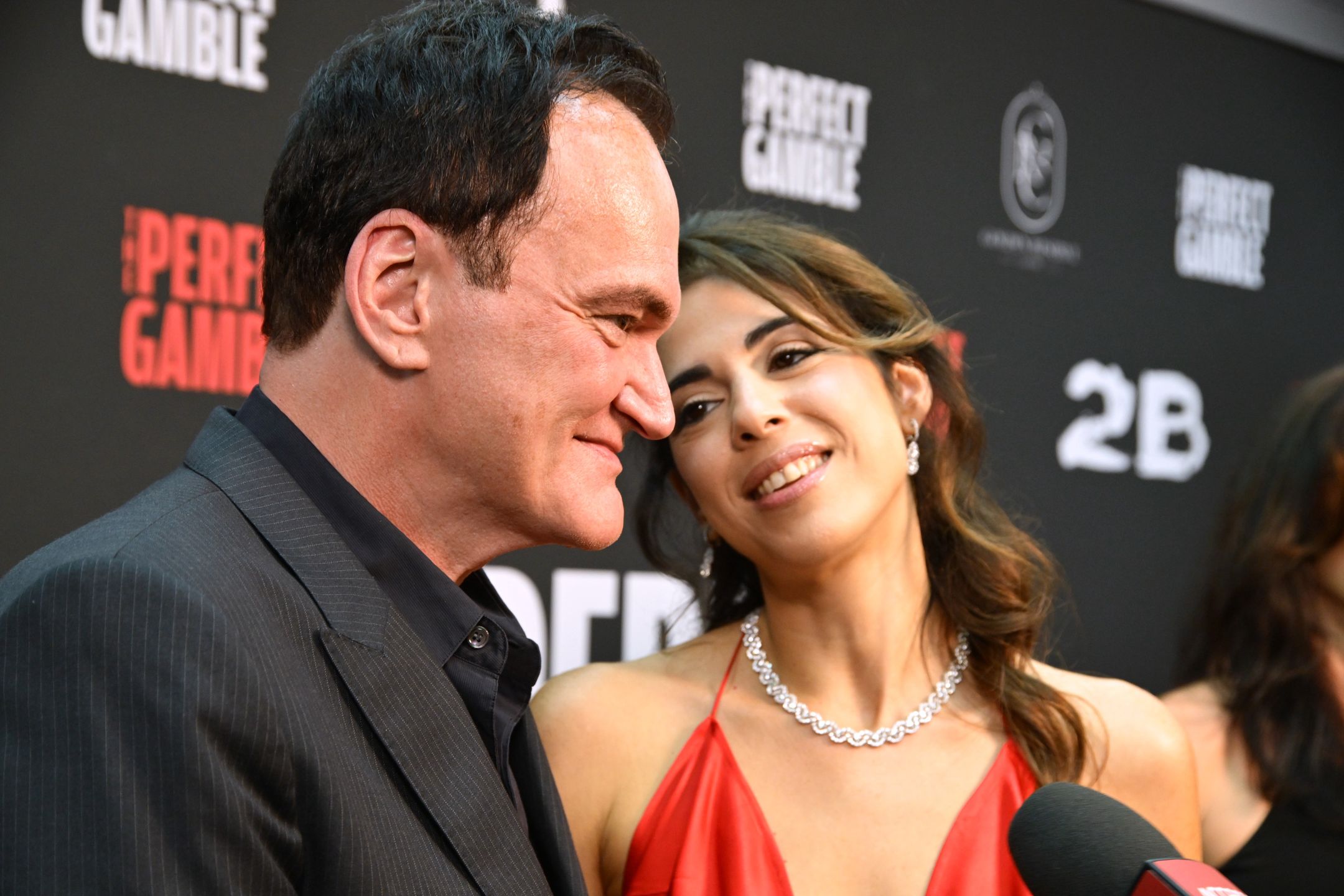 Quentin Tarantino i Daniella Pick Tarantino na premierze