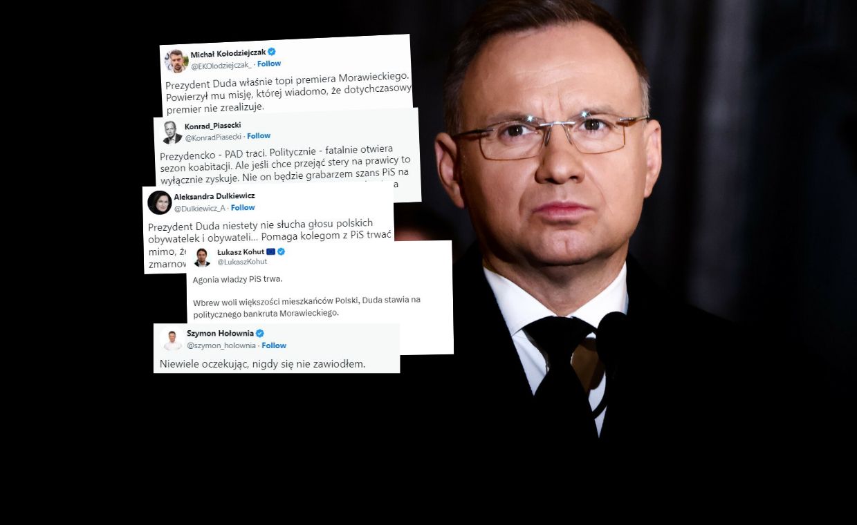 Lawina komentarzy po ruchu Dudy. Ironiczny wpis Hołowni