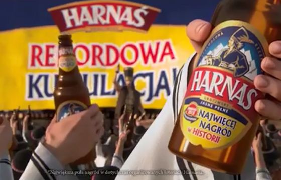 „Rekordowa kumulacja” w promocji piwa Harnaś (wideo)