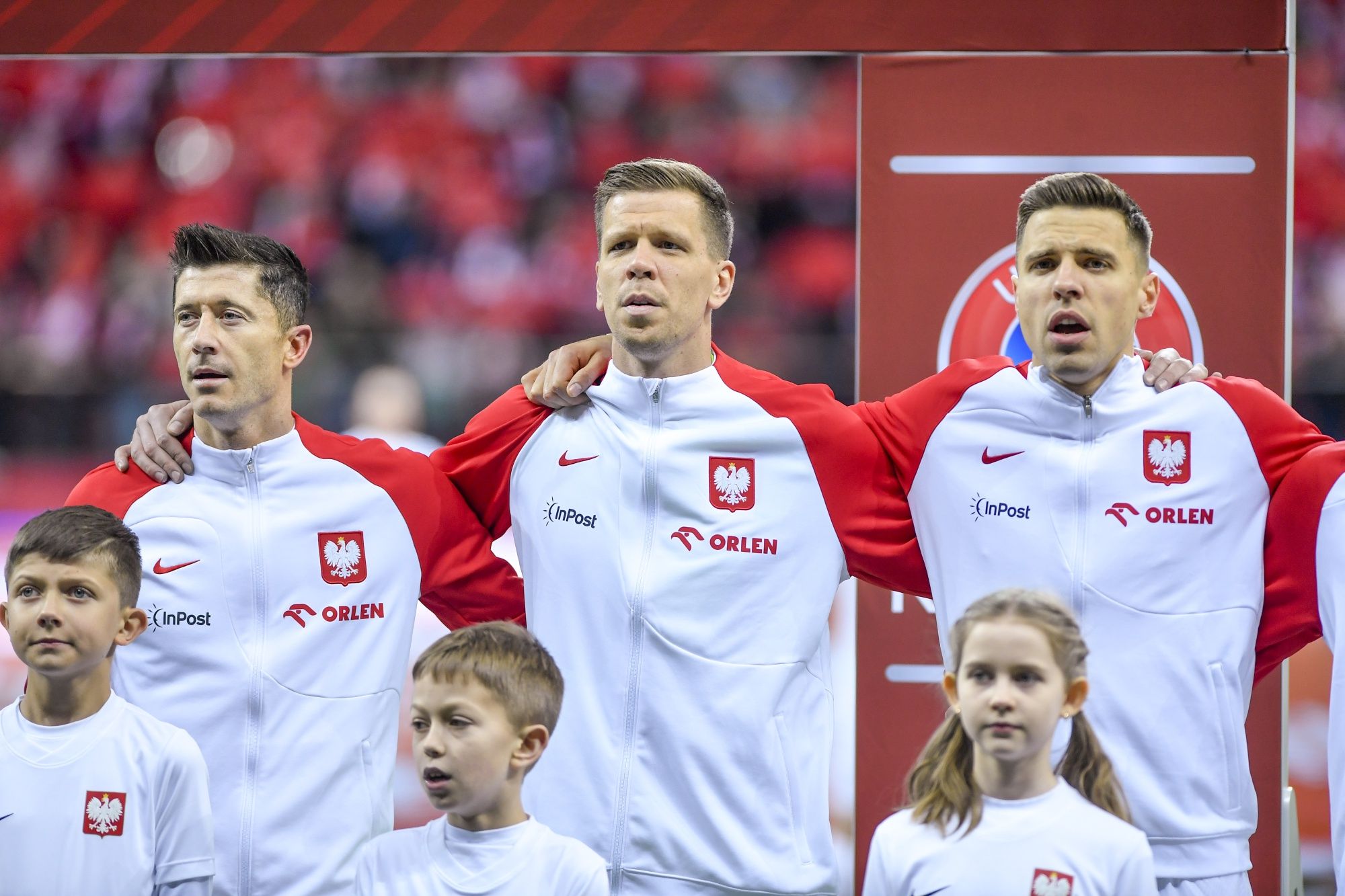 Robert Lewandowski, Wojciech Szczęsny i Jan Bednarek