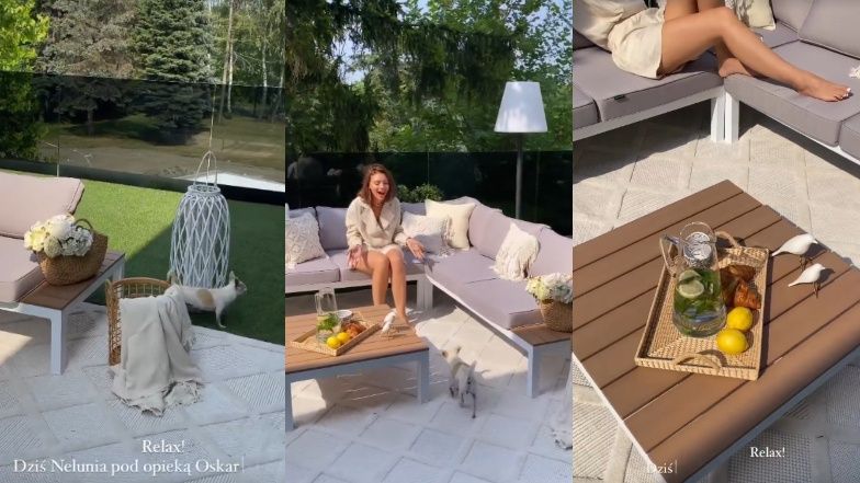 Klaudia Halejcio pokazuje, jak urządziła taras w swojej willi za 9 milionów (FOTO)