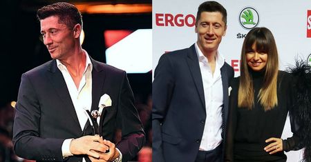 Lewandowski GWIAZDĄ ROKU dziennika "Bild"! Na gali Ania przyciągała spojrzenia pierzastym rękawem