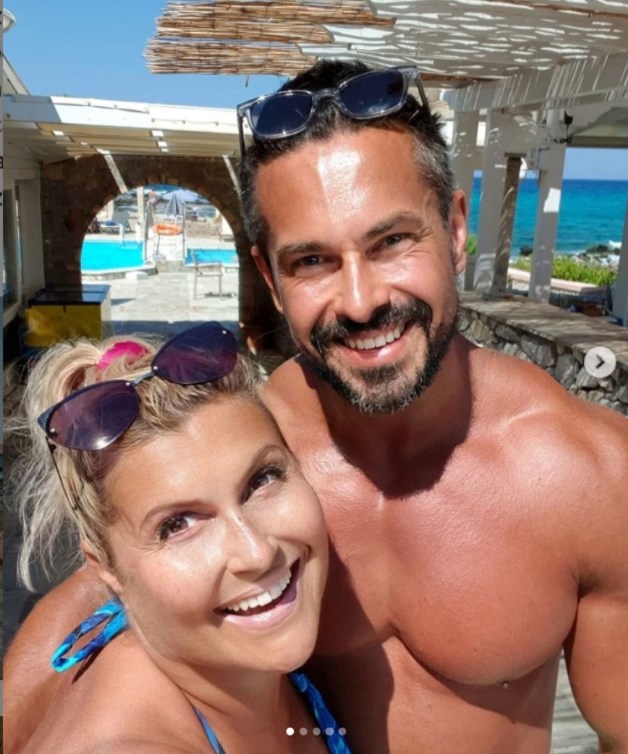 Katarzyna Skrzynecka  i Marcin Łopucki byli na wakacjach w Grecji