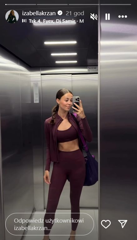 Izabella Krzan w sportowej stylizacji