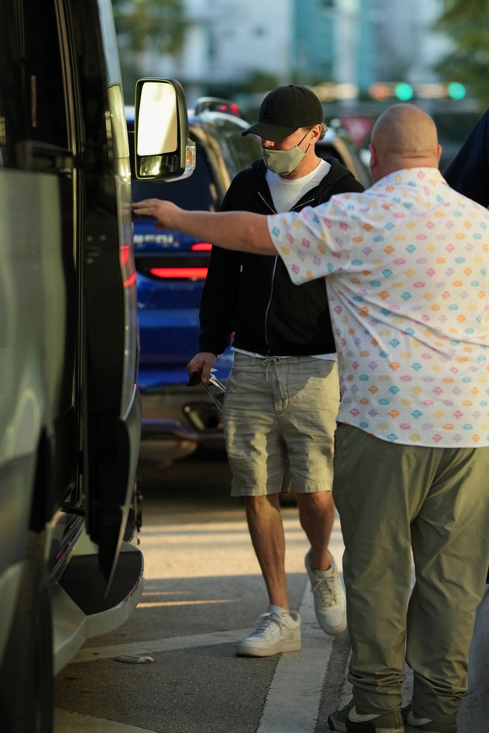 Leonardo DiCaprio w maseczce