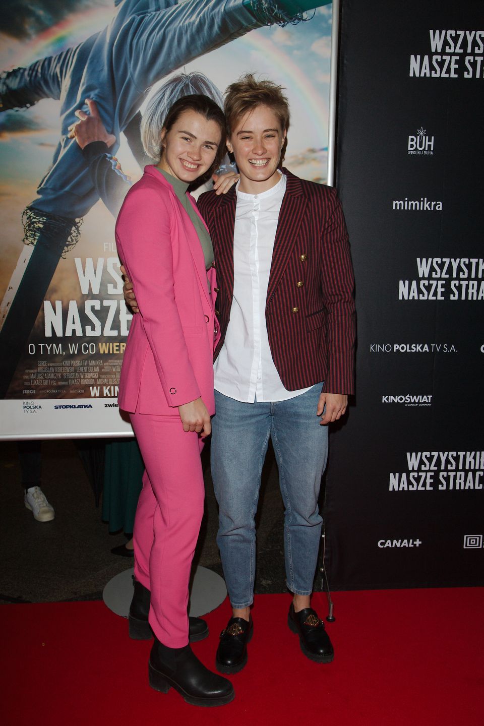 Julia Walczaki  Katarzyna Zillmann na premierze filmu "Wszystkie nasze strachy"