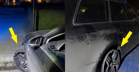 Tak zaparkował w centrum Krakowa. Kierowca spał za kierownicą