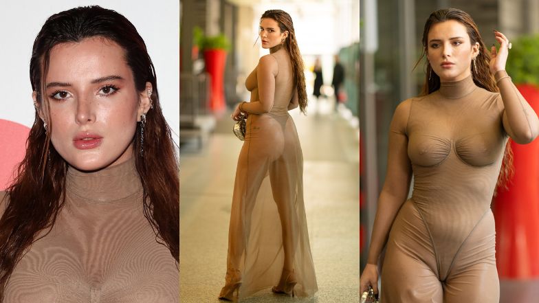 Bella Thorne pozuje w odważnej stylizacji na pokazie mody