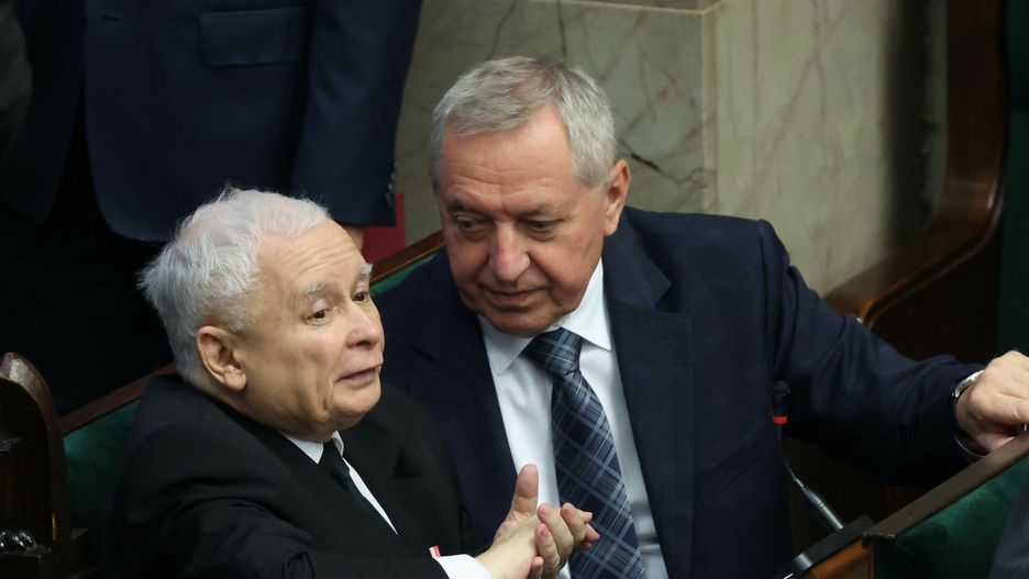 Henryk Kowalczyk i Jarosław Kaczyński 