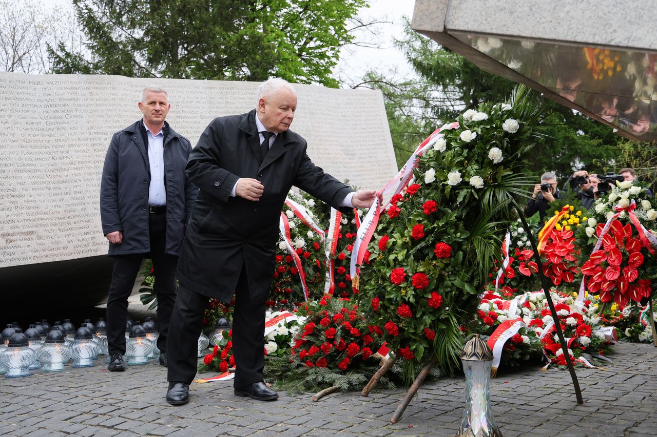 Warszawa, 10.04.2024. Obchody 14. rocznicy katastrofy smoleńskiej