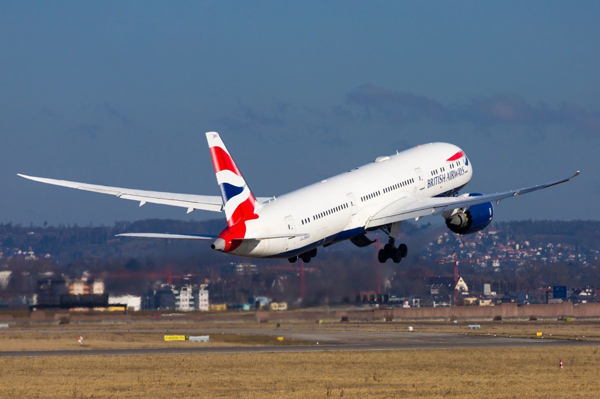 A Briton flew from Heathrow Airport without a passport and a ticket.