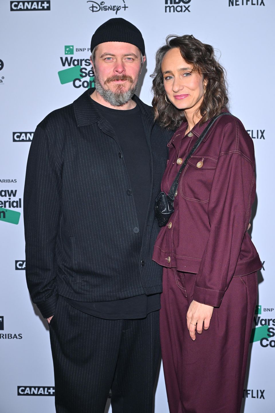 Tomasz Schuchardt z żoną na imprezie banku