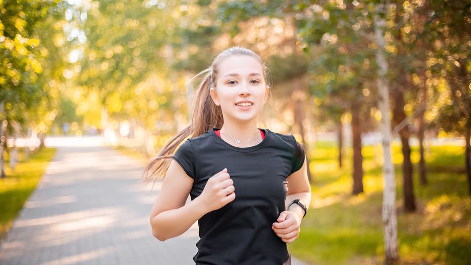 girl, park, woman, sport, evening, summer, active rest, sports uniform, athletics, endurance, sporty, sportswear, train, attractive, energy, hobby, female, young, run, runner, outdoors, fitness, exercise, nature, road, active, one, lifestyle, healthy, fit, workout, outside, beauty, outdoor, autumn, trees, tree, path, city, street, athlete, health, jog, jogger, athletic, hair, spring, leisure, season