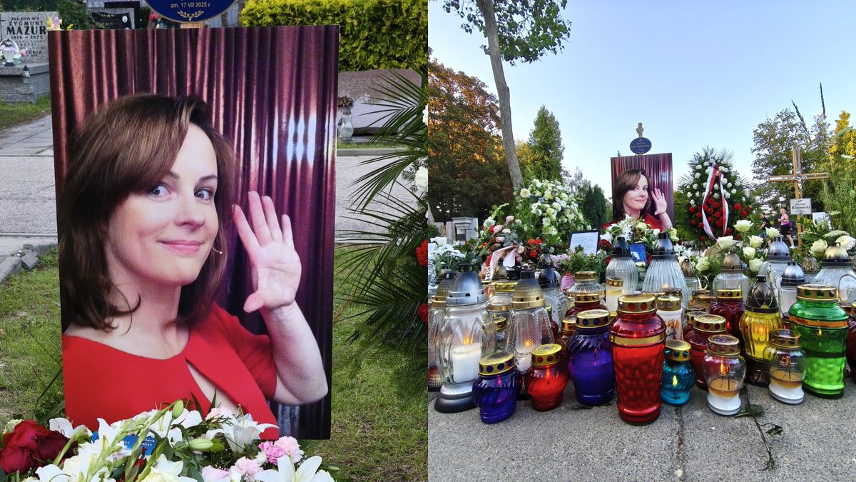 Grób Joanny Kołaczkowskiej jest pełen pamiątek