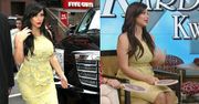 Brzuszek Kim w obcisłej sukience! (FOTO)