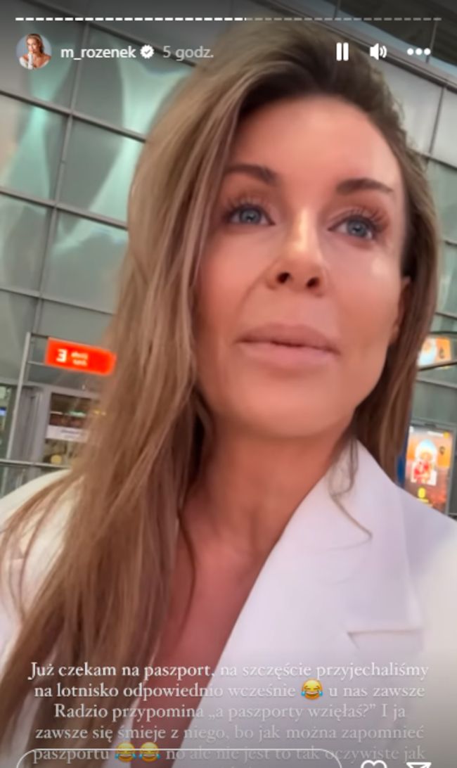 Małgorzata Rozenek uratowana przez syna. Zapomniała paszportu i mogła nie polecieć do Mediolanu