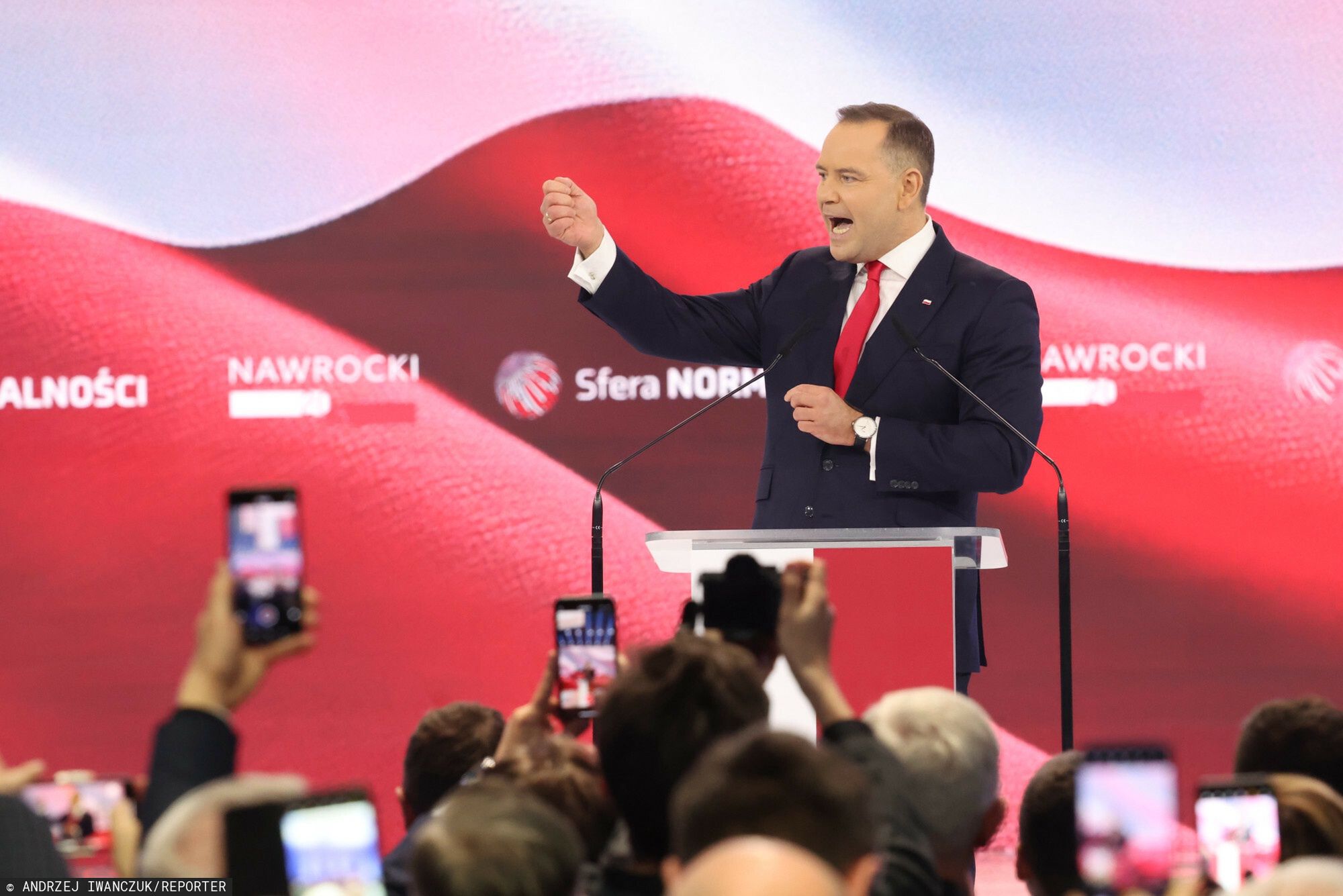 Konwencja programowa Karola Nawrockiego
02.03.2025 Warszawa. Konwencja programowa Karola Nawrockiego. Fot. Andrzej Iwanczuk /REPORTER
n/z: Karol Nawrocki
Andrzej Iwanczuk/REPORTER