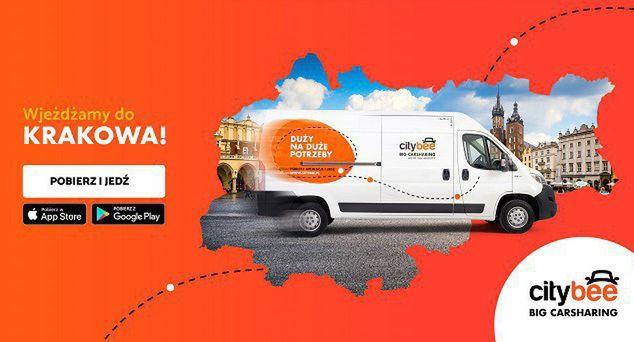 Wypożyczalnia samochodów dostawczych na minuty dostępna w Krakowie i Trójmieście