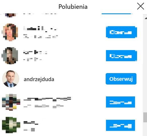Andrzej Duda "polajkował" na Instagramie zdjęcie Marty Kaczyńskiej 