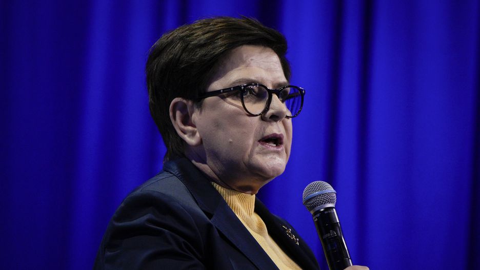 Former Polish Prime Minister Beata Szydlo is seen at the Law and Justice party conference on 13 May, 2023 in Warsaw, Poland. (Photo by Jaap Arriens/NurPhoto via Getty Images)