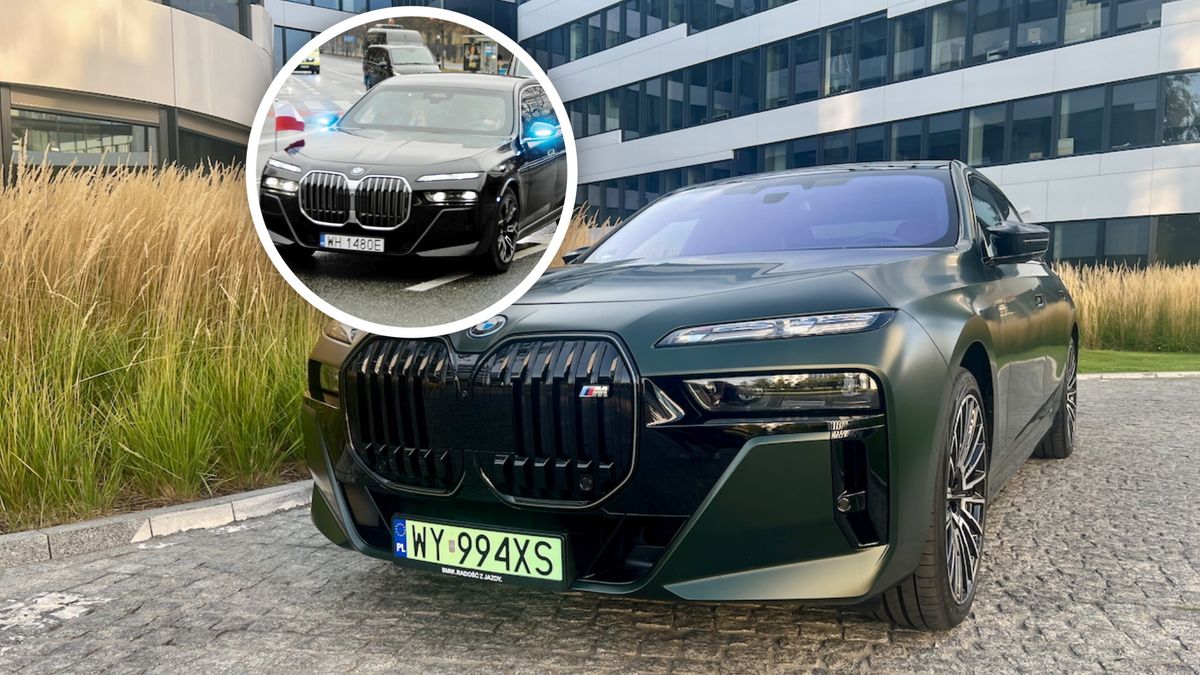 BMW serii 7, choć nie elektryczne, służy jako limuzyna prezydent