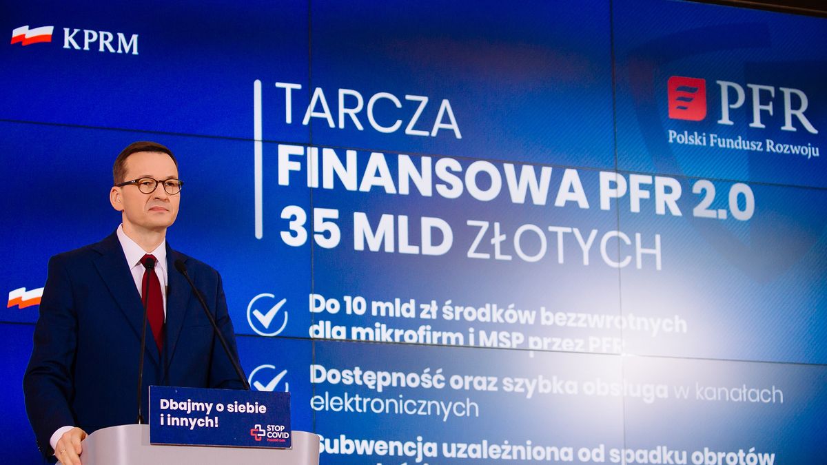 Premier Mateusz Morawiecki ogłasza nową pomoc dla firm. Ruszy w 2021 roku
