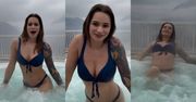 UWAGA: Ewelina Lisowska i jej bogata mimika ślą buziaczki z bulgoczącego jacuzzi we Włoszech: "Buongiorno" (WIDEO)