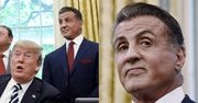 Zdeformowany Sylvester Stallone odwiedził Trumpa w Białym Domu (ZDJĘCIA)