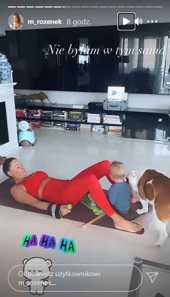 Małgorzata Rozenek ćwiczy na Instagramie