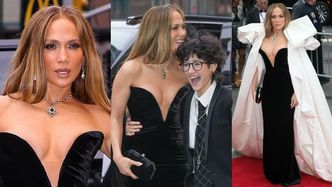 55-letnia Jennifer Lopez zachwyca w sukni z głębokim dekoltem. Towarzyszyło jej niebinarne dziecko. Emme ma już 17 lat!