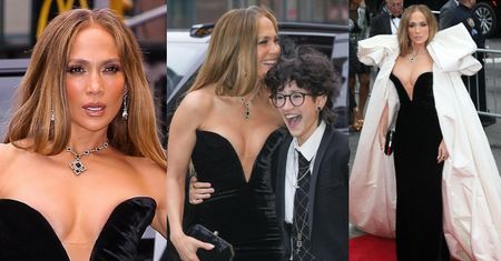55-letnia Jennifer Lopez zachwyca w sukni z głębokim dekoltem. Towarzyszyło jej niebinarne dziecko. Emme ma już 17 lat!