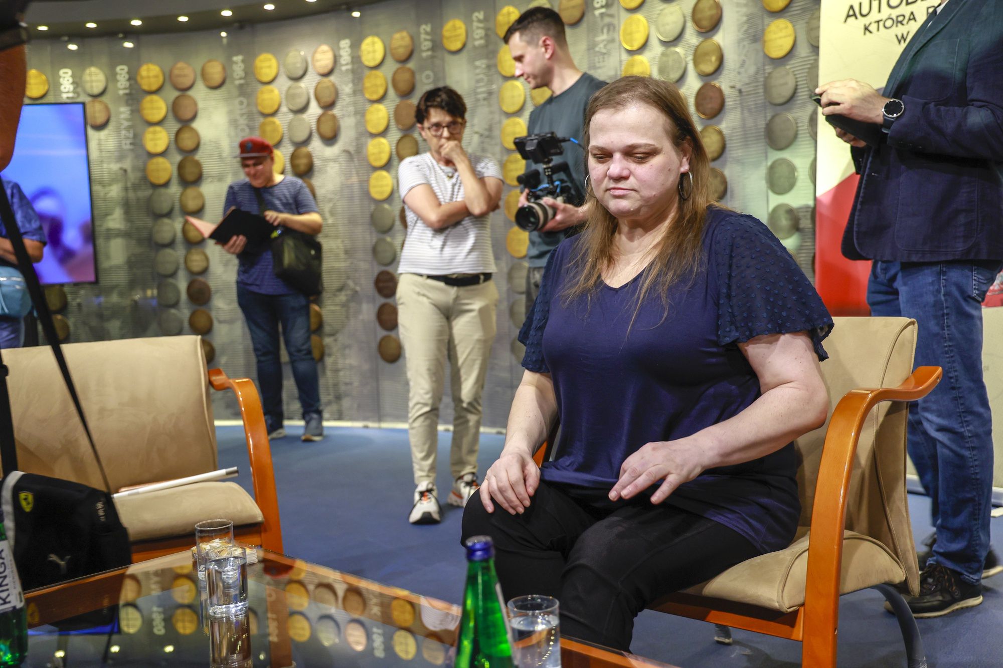 Agata Wróbel na spotkaniu autorskim