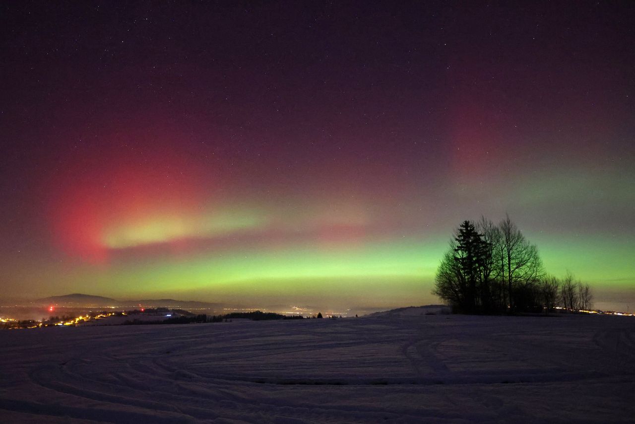 To trzeba zobaczyć. Tak wyglądała zorza polarna nad Podhalem