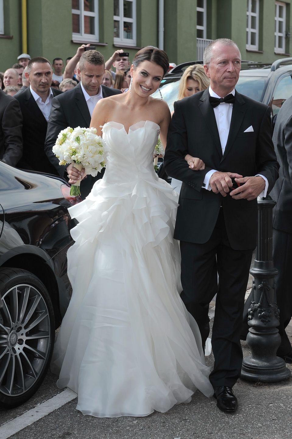 Anna Lewandowska w dniu ślubu z Robertem 