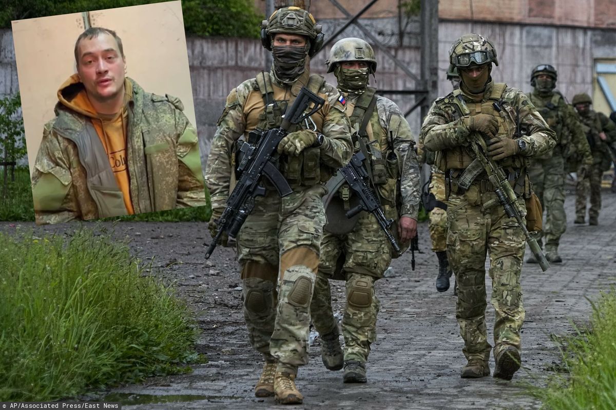 Jeniec przesłuchiwany przez SBU i rosyjscy żołnierze w Mariupolu
