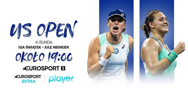Eurosport 2 i Player.pl pokażą poniedziałkowy mecz Igi Świątek o ćwierćfinał US Open