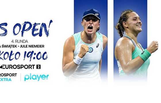 Eurosport 2 i Player.pl pokażą poniedziałkowy mecz Igi Świątek o ćwierćfinał US Open