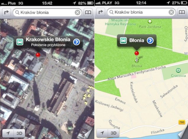 Pierwsze poprawki w Mapach Apple'a w iOS 6 4