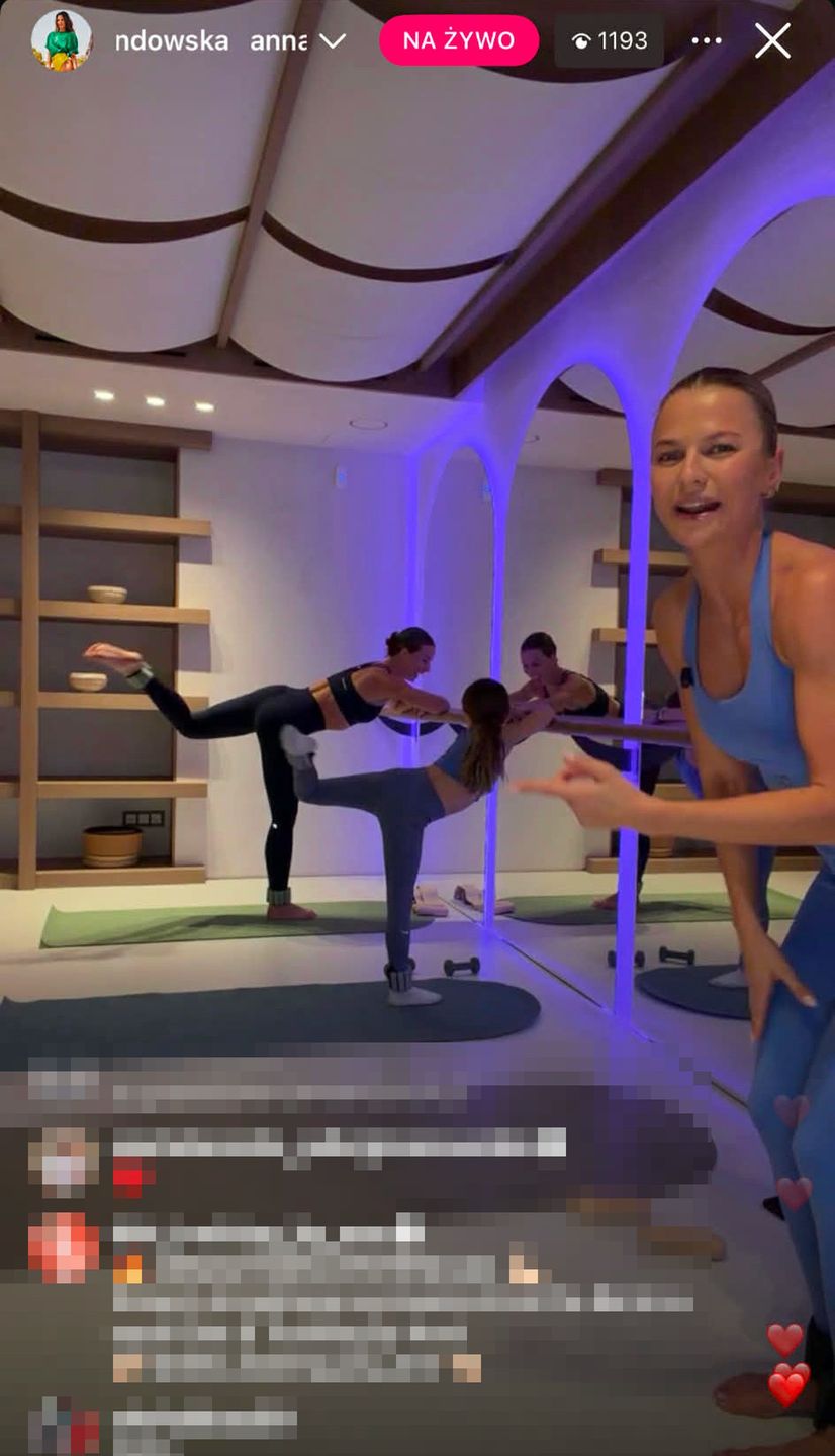 Dumna Anna Lewandowska relacjonuje morderczy trening z Klarą
