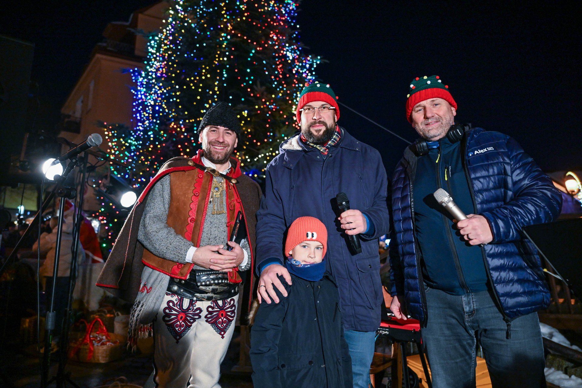 Zaświecenie choinki na Krupówkach