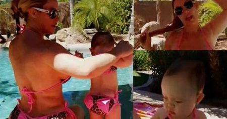 Coco Austin i jej 10-miesięczna córeczka w identycznych bikini... (ZDJĘCIA)
