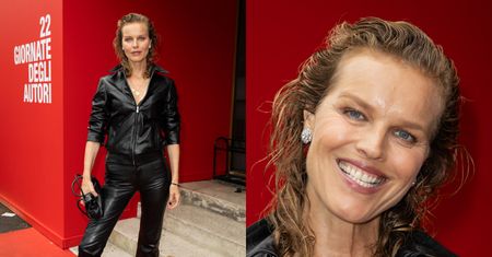 Eva Herzigová w skórze bryluje na festiwalu filmowym w Wenecji. Dla 52-letniej modelki czas się zatrzymał?