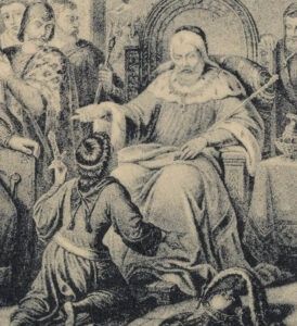 Mały Bolesław Krzywousty przed ojcem