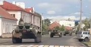 Nagranie z Białorusi. Kolumna przemieszcza się do granicy z Ukrainą