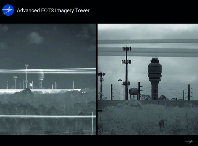 Porównanie jakości obrazu z dotychczasowego sensora EOTS (po lewej) i z Advanced EOTS (po prawej).
(Lockheed Martin)